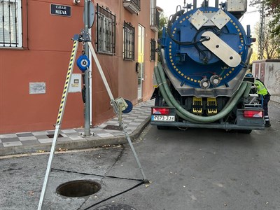 El Ayuntamiento de Cuenca lleva a cabo la limpieza de los colectores municipales de Nohales