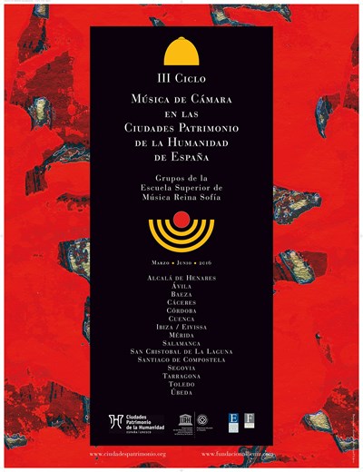 Mariscal asiste al concierto inaugural del III Ciclo ‘Música de Cámara en las Ciudades Patrimonio de la Humanidad’ que mañana sábado preside Su Majestad la Reina Doña Sofía en la Catedral de Ávila 