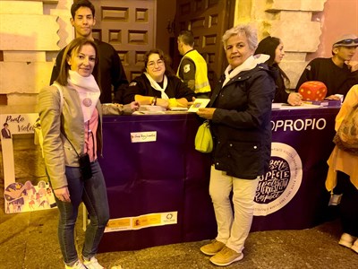 Casi 300 personas sensibilizadas en el Punto Violeta en lo que llevamos de San Mateo 2023