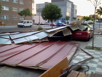 Policía Local y Bomberos atienden 20 avisos en menos de dos horas a causa del fuerte viento