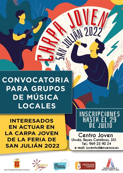 En marcha la convocatoria para los grupos que quieran actuar en la Carpa Joven de la Feria y Fiestas de San Julián