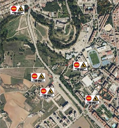 El asfaltado de la Rotonda de la Estrella implica el corte de tráfico de un tramo de la Ronda Oeste este martes 19 de diciembre