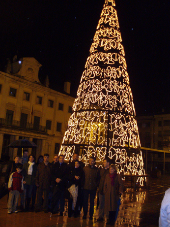 Más 35.000 bombillas iluminan ya las principales calles de la capital