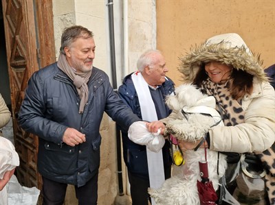 La festividad de San Antón atrae a numerosos conquenses en un lluvioso día