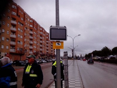Instalan un radar informativo en la Ronda Oeste