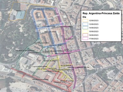 La campaña de limpieza intensiva llega a la zona de Princesa Zaida