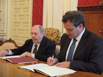 Suscrito el convenio de colaboración entre el Ayuntamiento de Cuenca y la Fundación Gustavo Torner